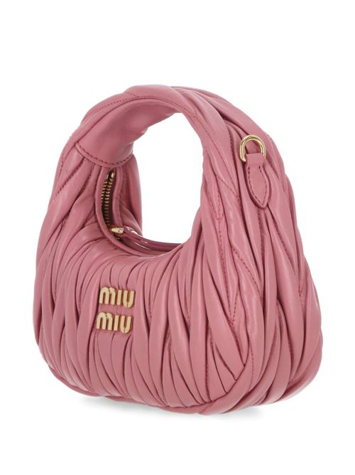 Blush pink nappa leather matelassé bag Miu Miu | 5BP078V-OOON88F0638